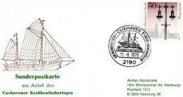 Germany(Berlin)- Stamp Card With Crab Fisherman Day [Cuxhaven 11.8.1979] Maritime Postmark - Autres & Non Classés