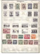 CZECHOSLOVAKIA    Collection Of  Mounted Mint And Used As Per Scan. ( 2 SCANS) - Lots & Serien