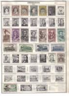 CZECHOSLOVAKIA    Collection Of  Mounted Mint And Used As Per Scan. ( 2 SCANS) - Lots & Serien