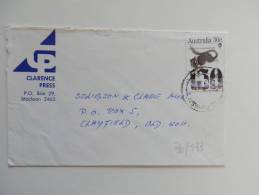 30/839   LETTRE   AUSTRALIE - Nager