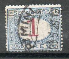 ITALIE Taxe  1,00l Bleu Brun 1870-1903 N°12 - Portomarken