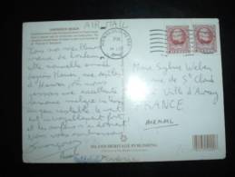 CP PAR AVION POUR LA FRANCE TP 32C X2 OBL. MECA. 28 DEC 1996 HONOLULU HI - Cartas & Documentos