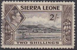 SIERRA LEONE 1938 2/- KGVI SG 197 U XQ181 - Sierra Leona (...-1960)