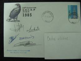 2883 île ALAND Aigle Pygargue Poisson Fish Rapace Autographe Expedition Française No TAAF - Aigles & Rapaces Diurnes