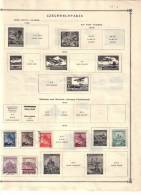 CZECHOSLOVAKIA    Collection Of  Mounted Mint And Used As Per Scan. ( 3 SCANS) - Collections, Lots & Series