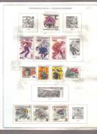 CZECHOSLOVAKIA    Collection Of  Mounted Mint And Used As Per Scan. ( 4 SCANS) - Collections, Lots & Séries