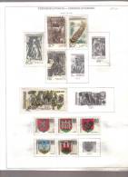 CZECHOSLOVAKIA    Collection Of  Mounted Mint And Used As Per Scan. ( 4 SCANS) - Collezioni & Lotti