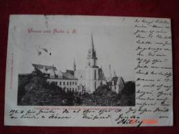 AK Halle An Der Saale Kirche Krankenhaus 1898 - Halle (Saale)