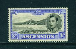 ASCENSION - 1938 George VI 3d Mounted Mint - Ascensione