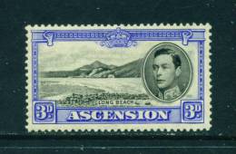 ASCENSION - 1938 George VI 3d Mounted Mint - Ascension
