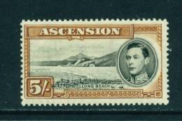 ASCENSION - 1938 George VI  5s Mounted Mint 1 - Ascension