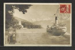 TOP!! OBERHOFEN * MIT DAMPFER * 1920 **!! - Oberhofen Am Thunersee