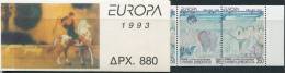 AX0270 Greece 1993 Europa Contemporary Paintings Booklet 4v MNH - 1974