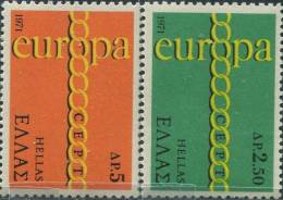 AX0288 Greece 1971 Europa Ring 2v MNH - 1971