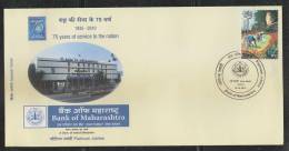 INDIA  2010  Bank Of Maharashtra  Special Cover  #  44226    Indien Inde - Brieven En Documenten