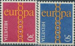 AX0293 Switzerland 1971 Europa Ring 2v MNH - 1971