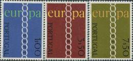 AX0295 Portugal 1971 Europa Ring 3v MNH - 1971