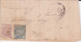 ESPAGNE - 1875 - LETTRE Pour BARCELONA - TIMBRE DE GUERRE - Lettres & Documents