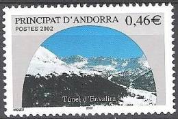 Andorre Français 2002 Michel 593 Neuf ** Cote (2008) 2.00 € Tunnel D'Envalira - Unused Stamps