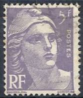 1951 FRANCIA USATO MARIANNA DI GANDON 5 F - FR601 - 1945-54 Marianne Of Gandon