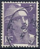 1951 FRANCIA USATO MARIANNA DI GANDON 5 F - FR601-3 - 1945-54 Marianne (Gandon)