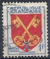 1955 FRANCIA USATO STEMMI DI PROVINCE FRANCESI 1 F - FR614 - 1941-66 Escudos Y Blasones