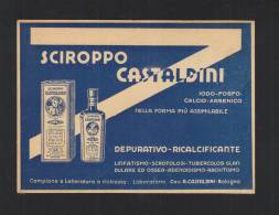 Cartolina Sciroppo Castaldini Depurativo Ricalcifiante - Andere & Zonder Classificatie