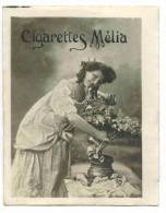 CHROMO CIGARETTES MELIA ALGER PIN UP: "Femme Au Bouquet De Fleurs " - Melia