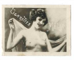 CHROMO CIGARETTES MELIA ALGER PIN UP : "Femme Nue" - Seins Nus - Melia