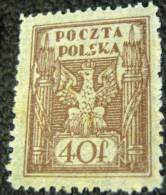 Poland 1920 Eagle 40f - Mint - Servizio