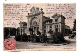 Nice Facade Gare Du Sud Et Rond Point Fleuri Ecrite En 1904 Ligne Chemins De Fer Du Sud De La France Collections ND Phot - Ferrovie – Stazione