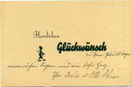 Herzlichen Glückwunsch - 1946 - Scherenschnitt - Silhouette