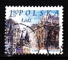 Poland Used Scott #3711 1.90z Church Of The Descent Of The Holy Ghost, Israel Poznanski House, Lodz - City Landmarks - Usados