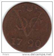 COINS PAYS BAS, INDIA UTRECHT KM 111.1  1DUIT 1790. (DP31) - Dutch East Indies