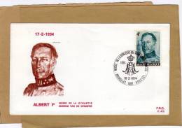 Enveloppe Brief Cover FDC 1704 Albert Ier Musée De La Dynastie - 1971-80