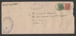 INDIA Refugee Relief Handstamp  SERVICE  Stamp On  18 November 1971  COCHIN NAVAL BASE  Cover  #  34443   Indien Inde - Brieven En Documenten