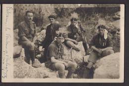 CPA 84 - Carte Photo Pâques 1923 Scouts à Fontaine De Vaucluse - Pfadfinder-Bewegung