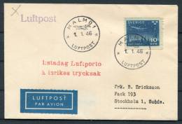 1946 Sweden Malmo Airmail Flight Cover - Brieven En Documenten