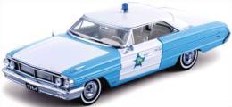 Sun Star 1446, Ford Galaxie 500 Police Car, 1963, 1:18 - Sun Star