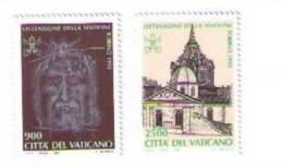 1998 OSTENSIONE DELLA SINDONE. - POSTE VATICANE - NUOVO (2 VAL  900-2500) - Neufs