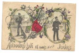 Montargis (45) : 2 Vues Pendant Et Après Le Service Militaire Du 82 ème D'Infanterie En 1910 (animée). - Montargis
