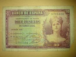 10 Pesetas Emision 1935 - 10 Pesetas