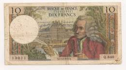 10 FRANCS VOLTAIRE  7.12.1972 - 10 F 1963-1973 ''Voltaire''