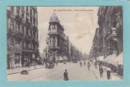 BRUXELLES  -  Bouleverd  Emile  Max  -   1919  - CARTE ANIMEE - Lanen, Boulevards