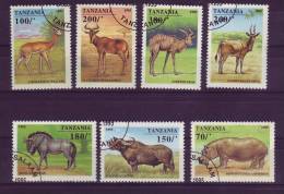 Tanzanie YV 1831/7 O 1995 Mammifères - Animalez De Caza