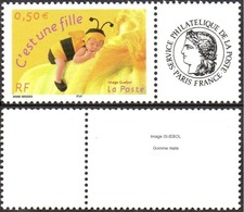 France Personnalisé N° 3634 Aa ** C'est Une Fille - Logo Cérès Gomme Mate - Unused Stamps