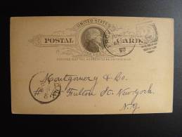 USA POSTAL CARD STATIONERY GANZSACHE ENTIER - Altri & Non Classificati