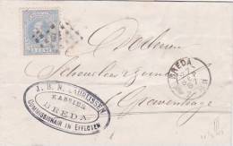 Netherland 1887  5c On Cover - Gebruikt