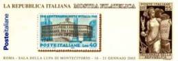 2003 - Italia Libretto 23 Montecitorio    ----- - Postzegelboekjes