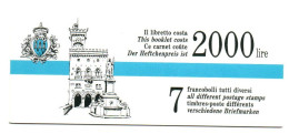 1992 - San Marino Libretto 3 Attrattive Turistiche  +++++++ - Carnets